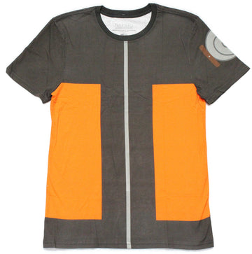 Naruto Shippuden Mens T-Shirt - Costume Style Front & Back