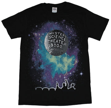 Mystery Science Theater 3000 Mens T-Shirt -  Purple Blue Moon Credits Image