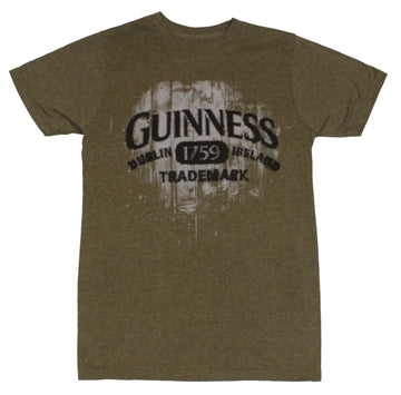 Guinness Mens T-Shirt - Distressed Trademark 1759  Image