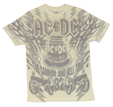 AC/DC Slim Fit T-Shirt  - Hells Bells All Over Print [Apparel]