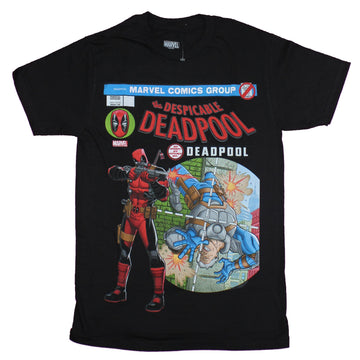 Deadpool Mens T-Shirt - "Despicable" Cable Parody of Spidey Punisher Cover