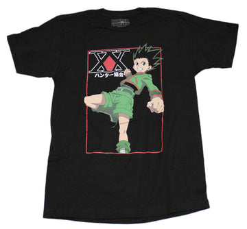 Hunter X Hunter Mens T-Shirt - Gon Logo Dive Attack