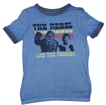 Star Wars Mens T-Shirt- The Rebel and The Wookie Han Solo Chewy