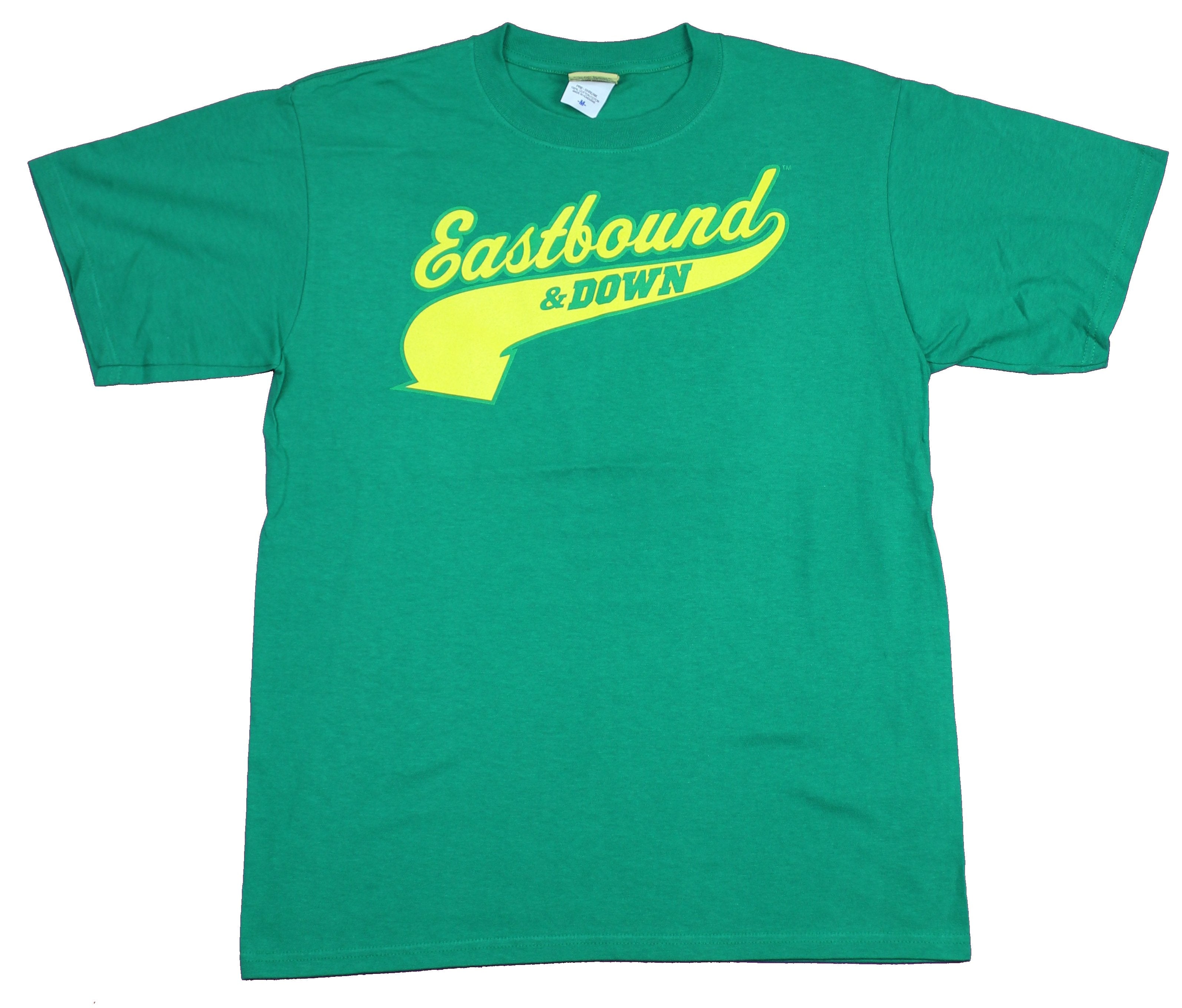 Eastbound & Down Mens T-Shirt  - Yellow Script Logo Powers Number
