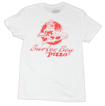 Stanger Things Mens T-Shirt - Surfer Boy Pizza Logo