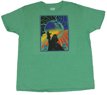 Star Wars Mens T-Shirt -"The Dark Side" Psychedelic Darth Vader Image
