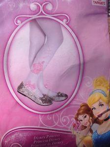 Disney Princess Child's Size Pantyhose Pink Silhouette Princesses & Pink Box