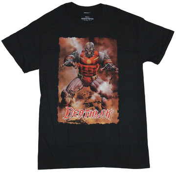 Deathlok (Marvel Comics) Mens T-Shirt - Ready For A Rumble in Pile of Rubble