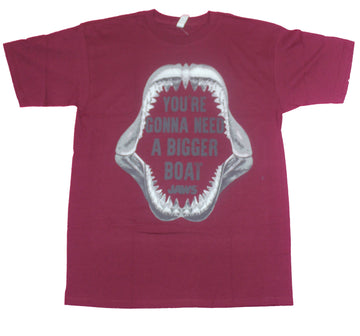 Jaws Mens T-Shirt- You're Gonna Need A Bigger Boat Shark Teeth Image
