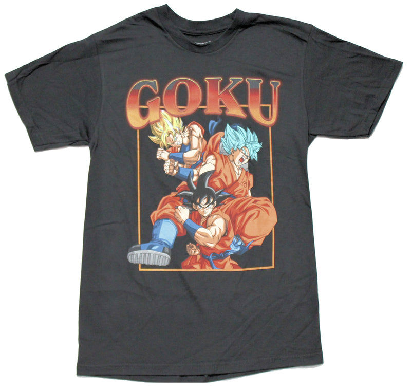 Dragonball Z  Mens T-Shirt -Goku Super Saiyan Evolution - Inmyparentsbasement.com