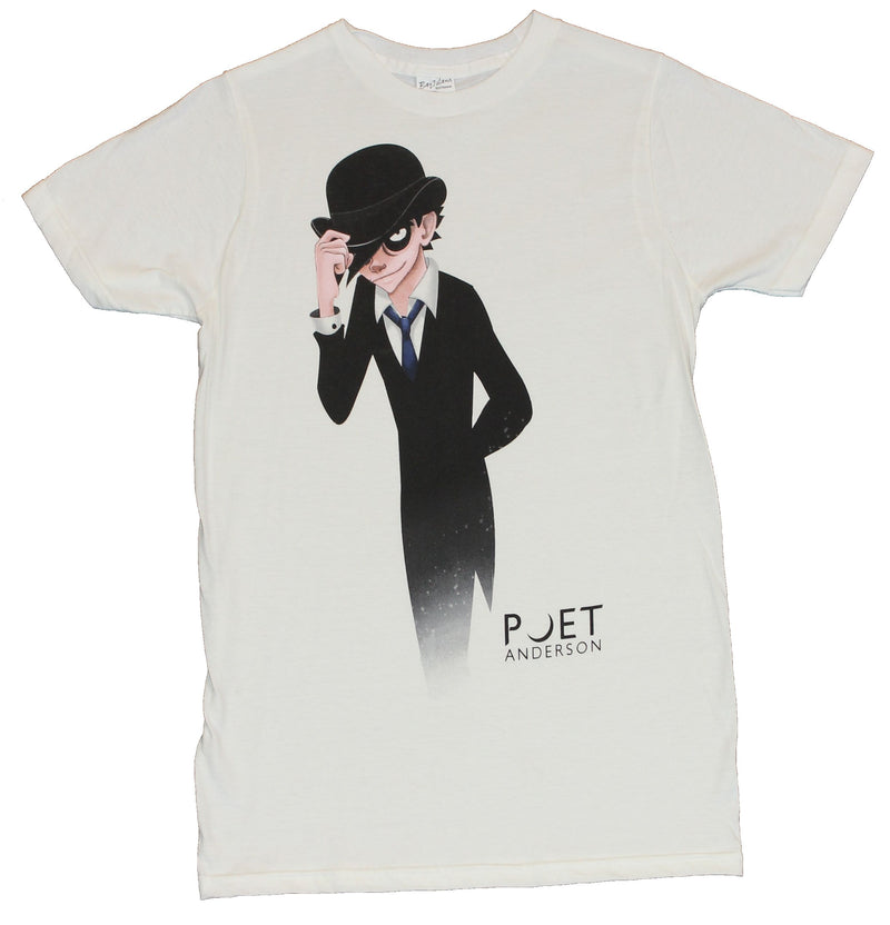 Poet Anderson Mens T-Shirt - The Dream Walker Dapper Hat Tipping Image - Inmyparentsbasement.com