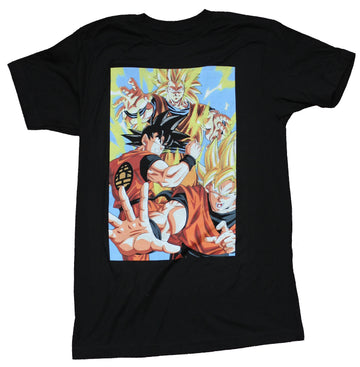 Dragon Ball Z Mens T-Shirt - Action Box of Goku Version
