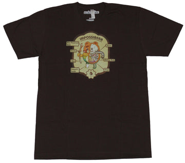 The Bravest Warriors Mens T-Shirt  - Impossibear Dissected and Explained Image