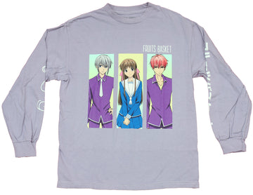 Fruits Basket Mens Long Sleeve T-Shirt -  Kyo, Yuki & Tohru