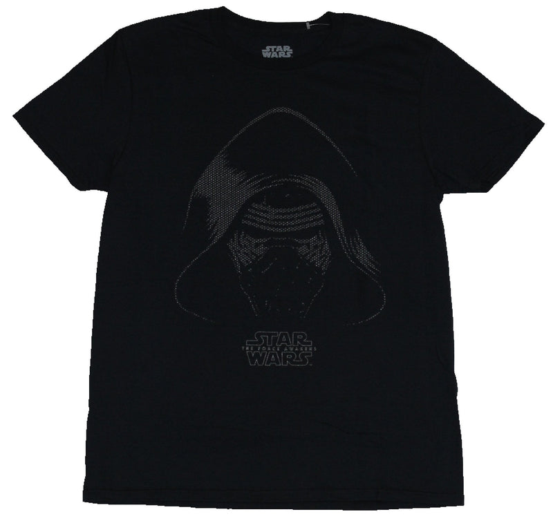Star Wars Force Awakens  Mens T-Shirt - Dotted Print Kylo Ren Face Image