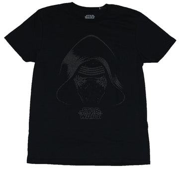 Star Wars Force Awakens  Mens T-Shirt - Dotted Print Kylo Ren Face Image