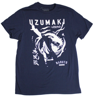 Naruto Shippuden Mens T-Shirt - Naruto Uzmaki Attack Image