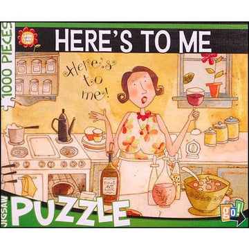 Karen Hillard Good Heres to Me 1,000 Piece Jigsaw Puzzle by Go! [Toy]