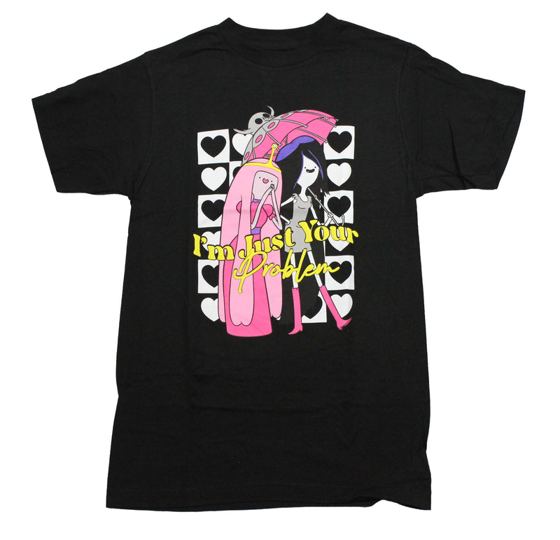 Adventure Time Mens T-Shirt - "I'm Just Your Problem" Hearts Backdrop