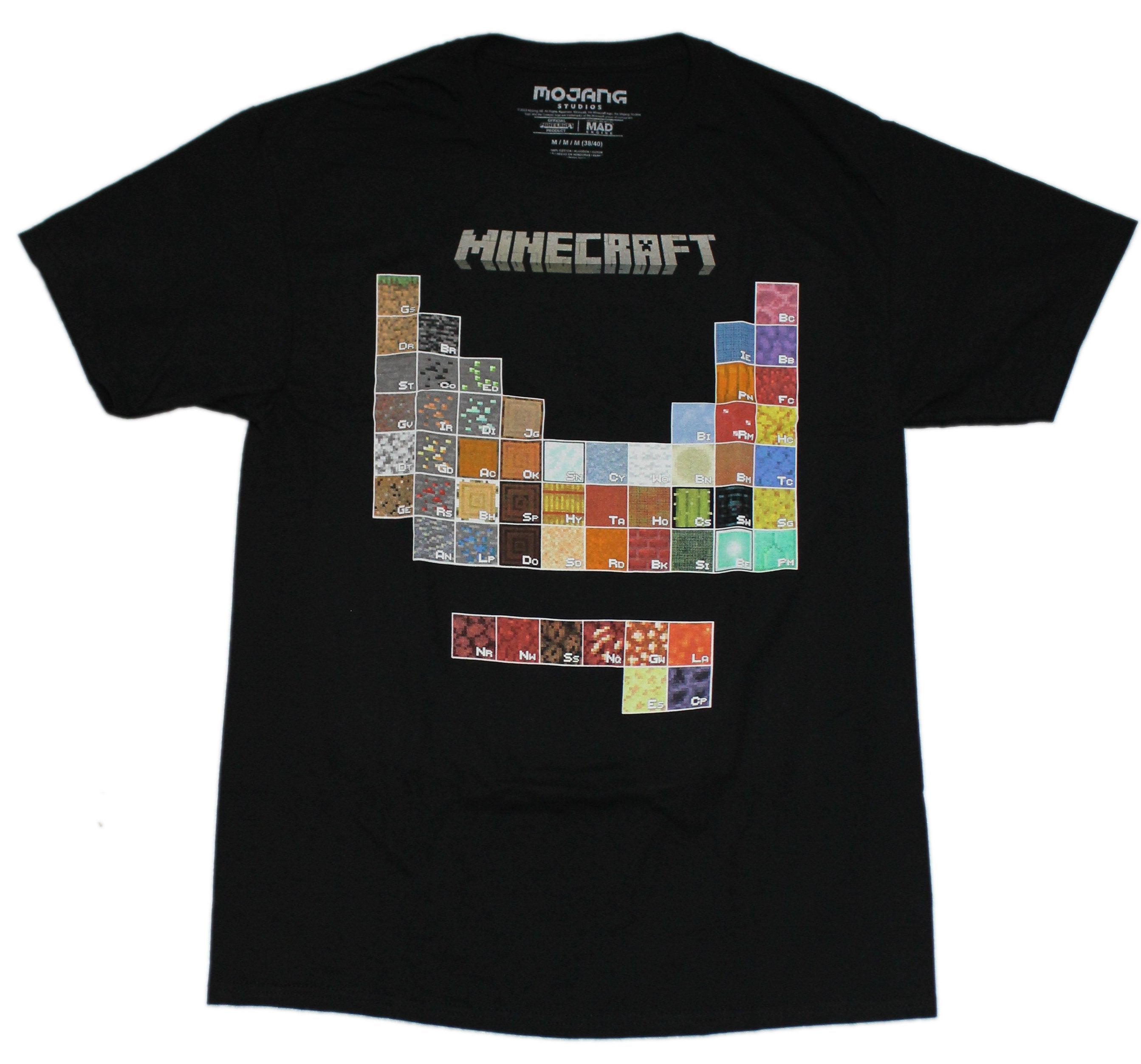 Minecraft Mens T-Shirt - Pixeled Element Chart