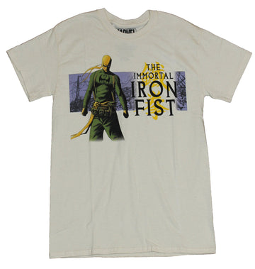 Iron Fist (Marvel Comics) Mens T-Shirt - The Immortal Iron Fist Back Turned