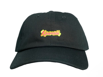 CRSHR Black Minimalist Kawaii  Dad Cap Hat