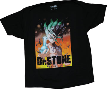 Dr.Stone Mens T-Shirt - Senku Ishigami Hoilding Beaker