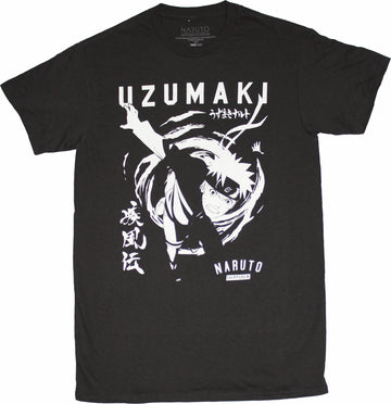 Naruto Shippuden Mens T-Shirt - Naruto Uzmaki Attack Image