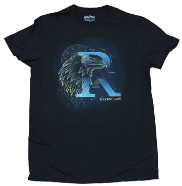 Harry Potter  Mens T-Shirt  -  Ravenclaw Raven & Constellation Design