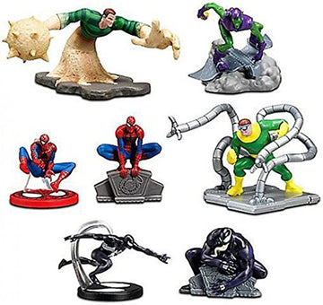Disney Exclusive Marvel 7Pack SpiderMan Figurine Playset