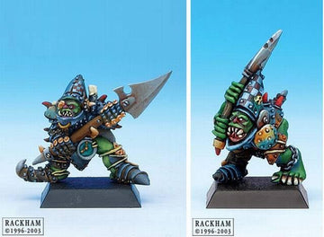 Rackham Confrontation Strohm Warrior With Halbred Lead Figure Blister Pack