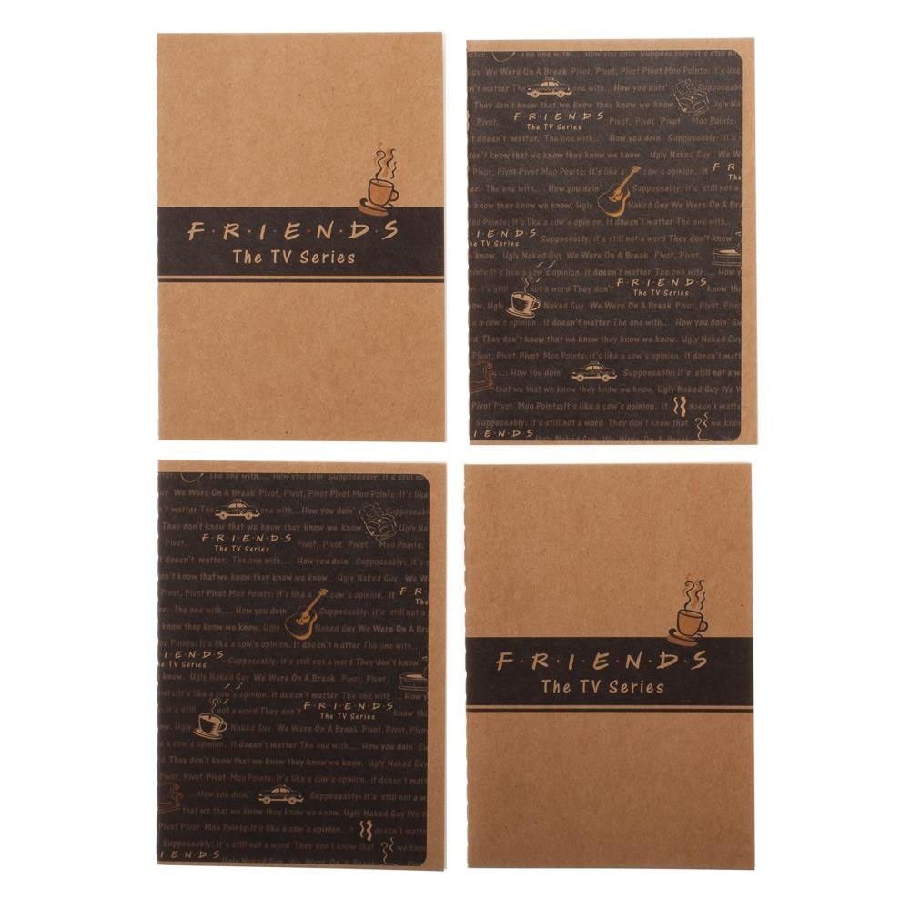 FRIENDS TV Series Mini Journals Pocket Notebooks Set of 4 with 2 Desig ...