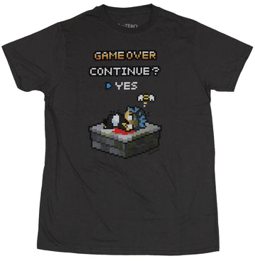 Re: Zero Mens T-Shirt -  Game Over Character Down Image
