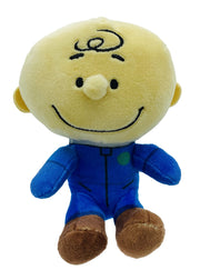 Jinx Official Peanuts Collectible Plush Charlie Brown, Excellent Plushie Toy for Toddlers & Preschool, Super Cute Blue Astronaut Snoopy Team - Inmyparentsbasement.com