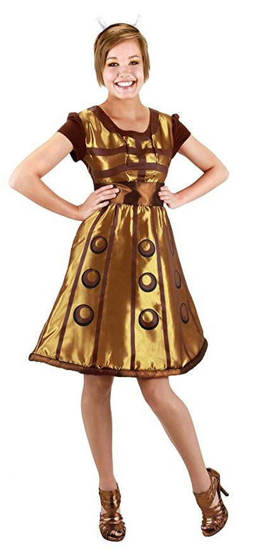 elope Doctor Who Gold Dalek Dress Medium / Small