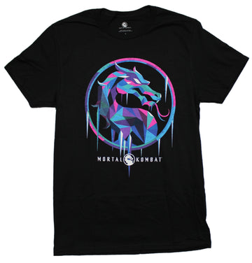 Mortal Kombat Mens T-Shirt - Stainglass Style Logo Image