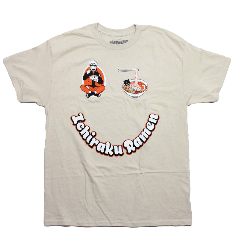 Naruto Shippuden Mens T-Shirt - Ichiraku Floating Naruto Bowl of Ramen