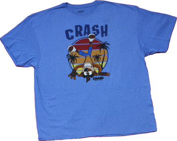 Crash Bandicoot Mens T-Shirt  - Bandicoot doing Head Sd in Circle