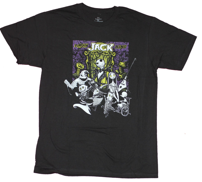 Nightmare Before Christmas  Mens T-Shirt - Pumpkin King Jack Character Group