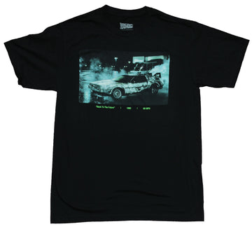 Back To The Future Mens T-Shirt - Delorean Film Still 1985 Image