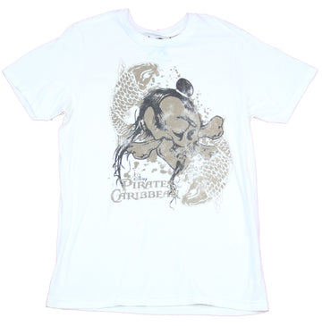 Pirates of the Caribbean Mens T-Shirt - Samurai Skull Design