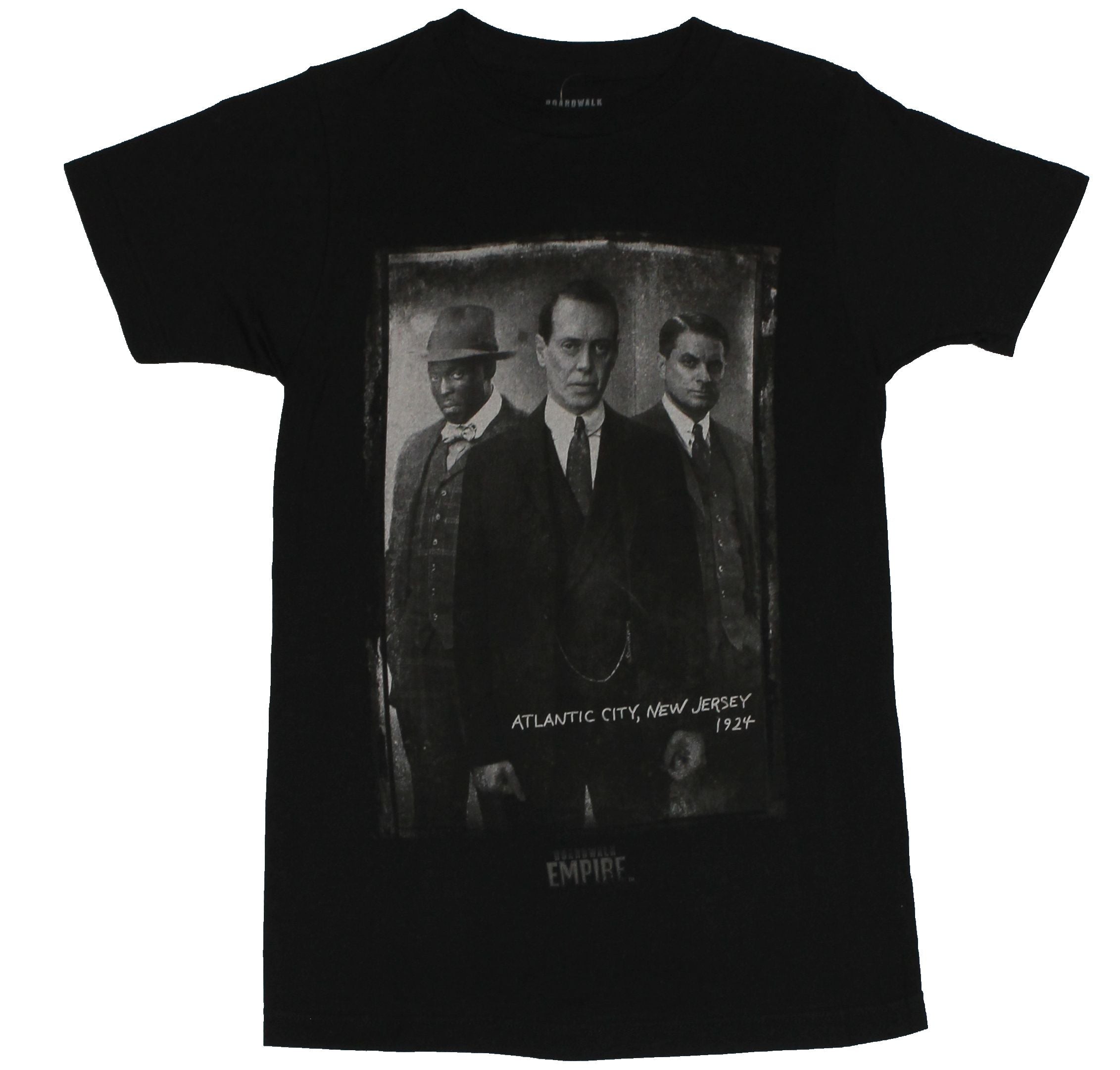 Boardwalk Empire Mens T-Shirt - Distressed Nucky Trio Atlantic City Photo Image