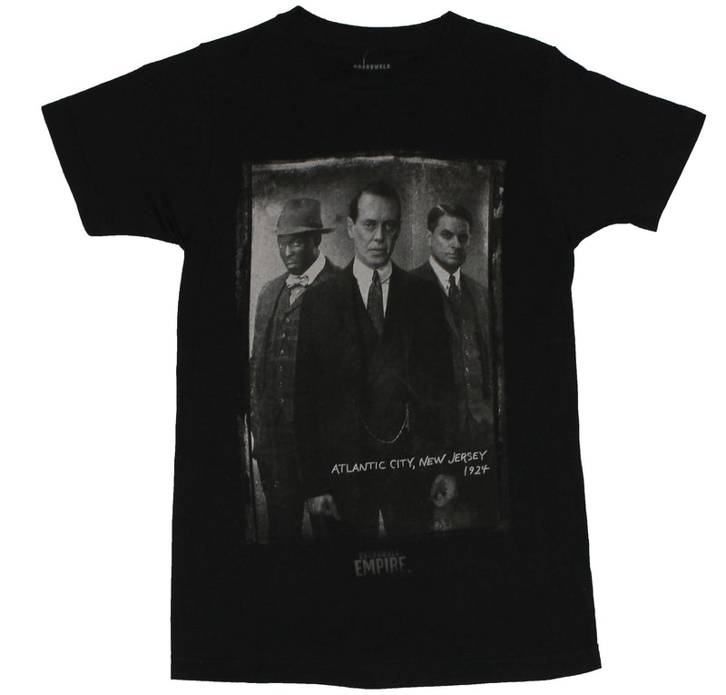 Boardwalk Empire Mens T-Shirt - Distressed Nucky Trio Atlantic City Photo Image - Inmyparentsbasement.com