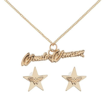 Bioworld Wonder Woman Necklace & Earrings Gift Tin