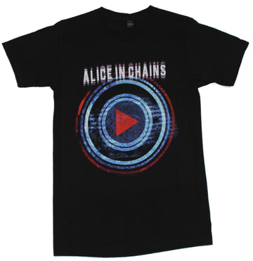 Alice in Chains Mens T-Shirt - Play Button Image Played Here Tour