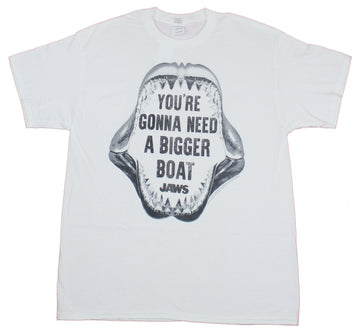 Jaws Mens T-Shirt- You're Gonna Need A Bigger Boat Shark Teeth Image