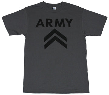 Army Mens T-Shirt - Double Bars Simple Logo Image