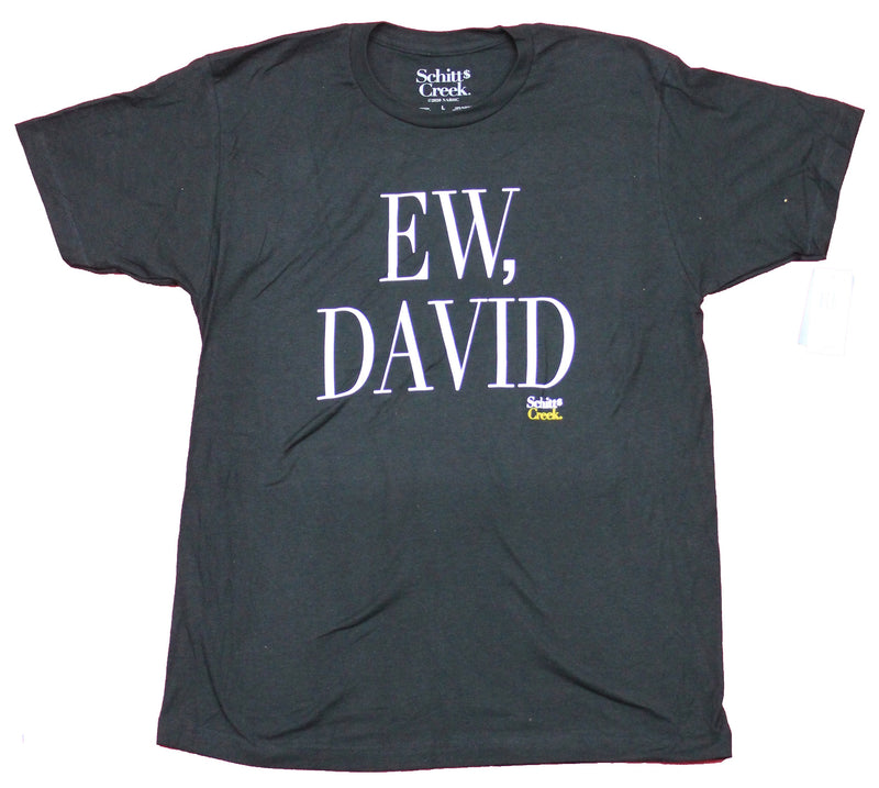Schitt's Creek Mens T-Shirt - Ew, David Big Skinny Letters