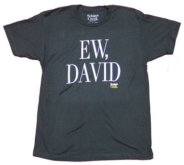 Schitt's Creek Mens T-Shirt - Ew, David Big Skinny Letters
