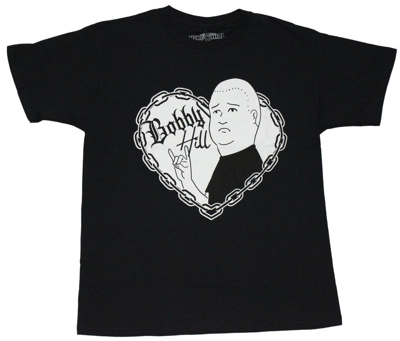 King of the Hill Mens T-Shirt - Bobby Hill Tattoo Rocking Image